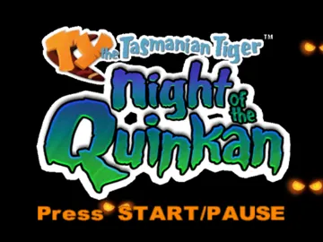 TY the Tasmanian Tiger - Night of the Quinkan screen shot title